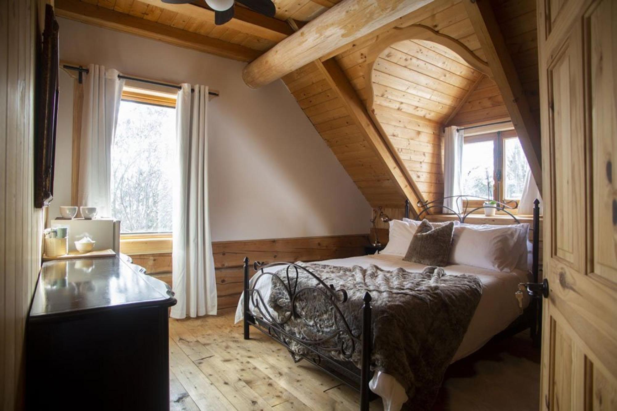 Hebergement "La Maison En Bois Rond" Sainte-Marie Værelse billede